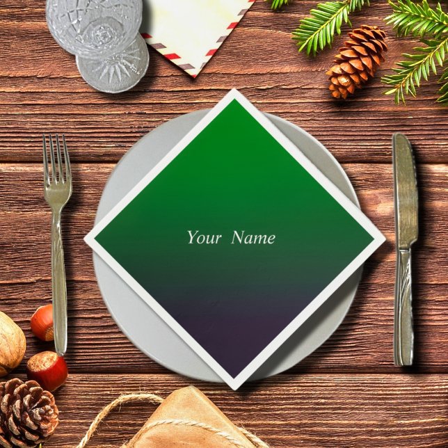 Guardanapo De Papel Gradiente Emeral Profundo (Criador carregado)