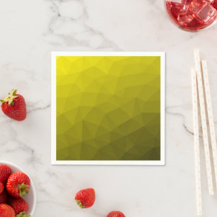 Guardanapo De Papel Gradiente ombre escuro amarelo padrão de malha geo