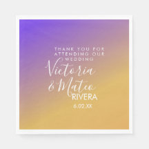 Gradiente Ombre Roxo Amarelo Pôr do Sol Casamento 
