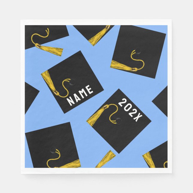 Guardanapo De Papel Graduação 2025 Azul (Frente)