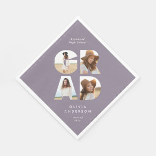 Guardanapo De Papel Graduação 4 Foto moderna, personalizada, chic ro