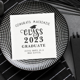 Guardanapo De Papel Graduação Classe Ano Graus Cor Personalizada