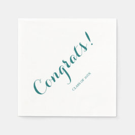 Guardanapo De Papel Graduação "Classe de" Graduação Verde