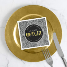 Graduação de Formando de Largura de Faux Silver