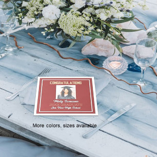 Guardanapo De Papel Graduação de Foto em Tempo de Festa Napkin