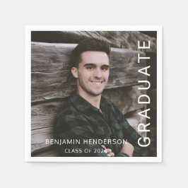 Guardanapo De Papel Graduação de Foto por Tipografia Moderna