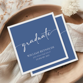Guardanapo De Papel Graduação de Foto Simples de Script Moderno