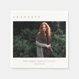GUARDANAPO DE PAPEL GRADUAÇÃO DE FOTOS PERSONALIZADA CLEAN MODERNA MÍN