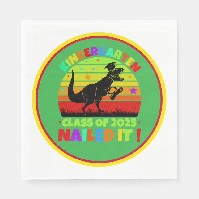 Guardanapo De Papel Graduação de jardim de infância Classe 2025 (Frente)