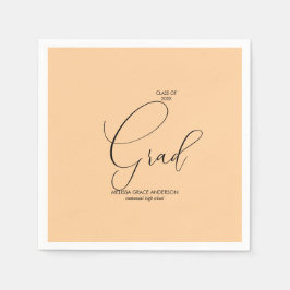 Guardanapo De Papel Graduação de Script de Caligrafia Elegante