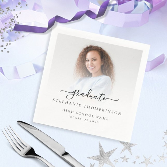 Guardanapo De Papel Graduação de Script de Sobreposição de Fotos Minim (Criador carregado)