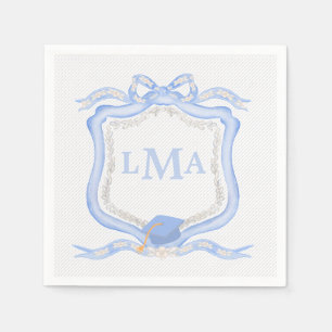 Guardanapo De Papel Graduação em Monograma Preppy Wedgewood