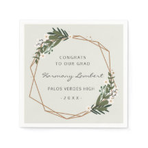 Graduação Geométrica de Quadro Dourado Moderno Gre