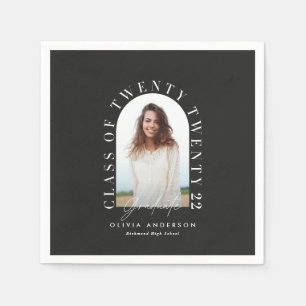 Guardanapo De Papel Graduação geométrica moderna de tipografia foto