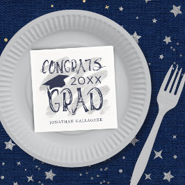 Guardanapo De Papel Graduação Moderna Graduação Formando Cores Persona