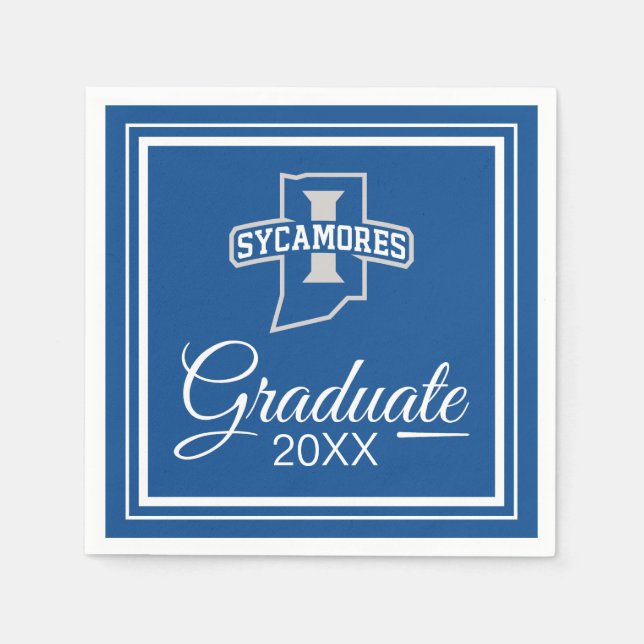 Guardanapo De Papel Graduação na Universidade Estadual de Indiana (Frente)