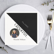 Graduação Simples Preto e Branco