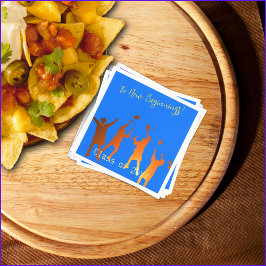 Guardanapo De Papel Graduação Técnica Moderna Azul Negrito