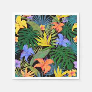 Guardanapo De Papel Gráfico da Flor Tropical Hawaii Aloha