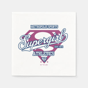Guardanapo De Papel Gráfico de atletismo da Supergirl Metropolis
