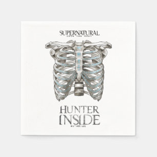 Guardanapo De Papel Gráfico de Faixa Supernatural "Hunter Dentro"