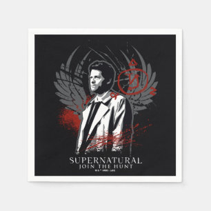 Guardanapo De Papel Gráfico de Grafite de Castiel sobrenatural