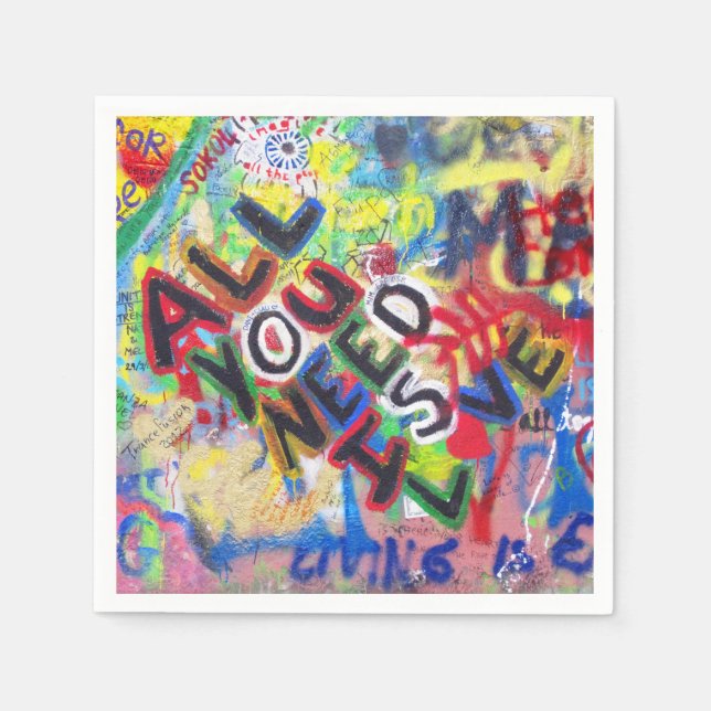 Guardanapo De Papel Grafite Love Napkins (Frente)