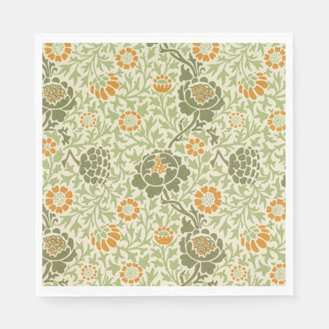 Guardanapo De Papel Grafton Pattern (por William Morris) (Frente)