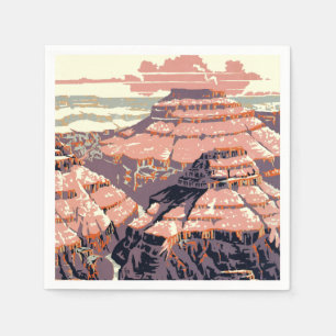 Guardanapo De Papel Grand Canyon Western Graphic Art American