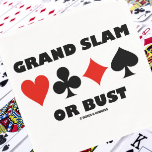 Guardanapo De Papel Grand Slam Ou Bust (Fatos De Cartão Ponte)