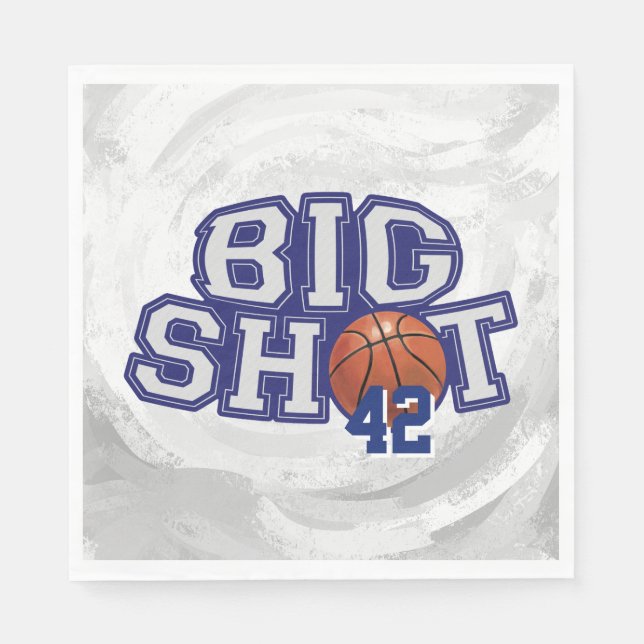 Guardanapo De Papel Grande Basquete de Tiro (Frente)