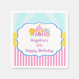 Guardanapo De Papel Grande Carnaval do Circo Superior Aniversário a Ro