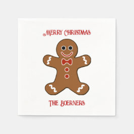 Guardanapo De Papel Grande Gengibre Homem Cookies Natal