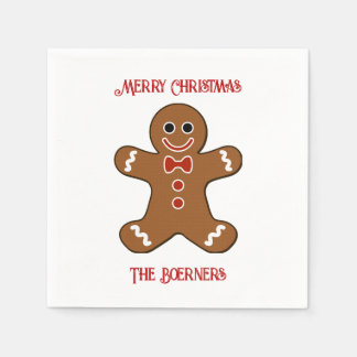 Guardanapo De Papel Grande Gengibre Homem Cookies Natal