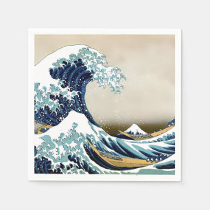 Guardanapo De Papel Grande onda restaurada fora de Kanagawa por