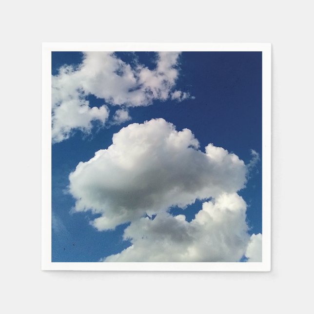 Guardanapo De Papel Grandes nuvens macios (Frente)