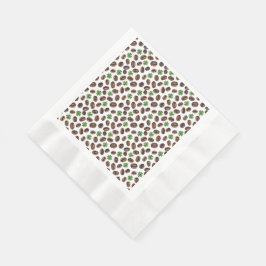 Guardanapo De Papel Grãos de Café Irlandês e Trevos Design Divertido