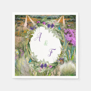 Guardanapo De Papel Grãos e flores de primavera ecologicamente compatí