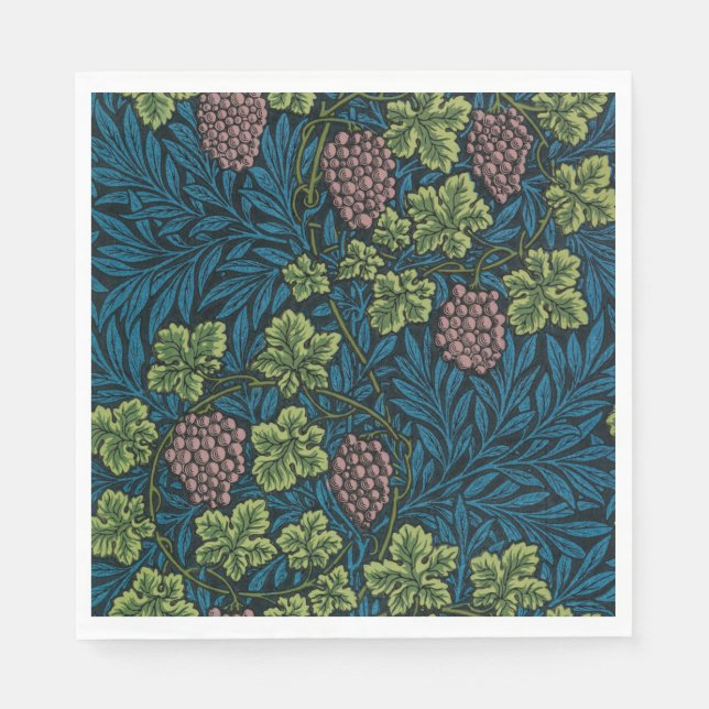 Guardanapo De Papel Grapevine (por William Morris) (Frente)