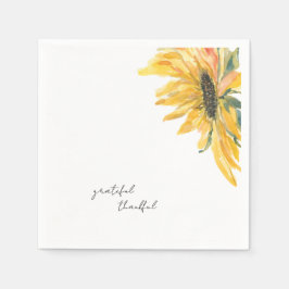Guardanapo De Papel Grateful Sunflower Coctail