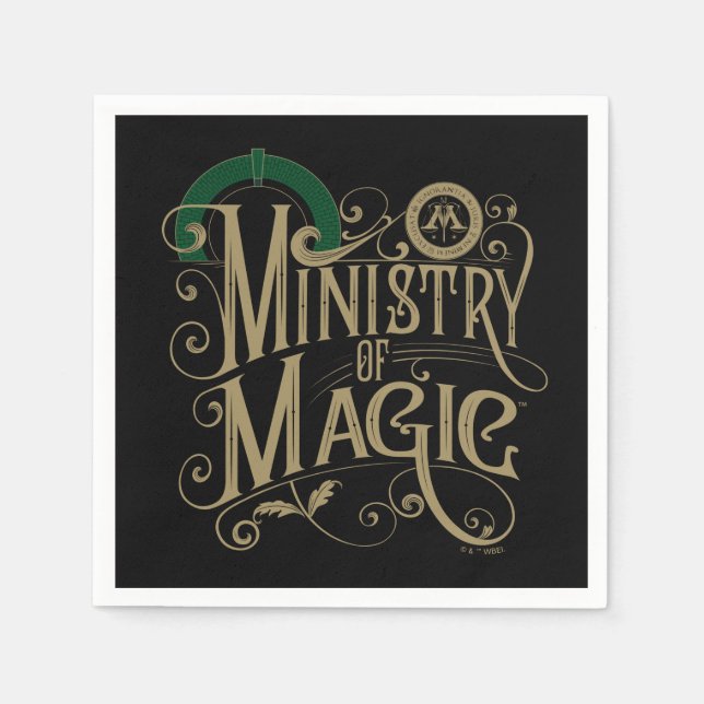 Guardanapo De Papel Grático VINTAGE MINISTÉRIO DA MAGIA™ (Frente)