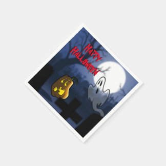Guardanapo De Papel Graveyard Scare Halloween Paper Napkins