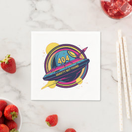 Guardanapo De Papel Gravidade 404 Não Encontrada - Arte Pop de Espaço 