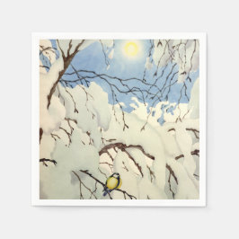 Guardanapo De Papel Great Tit - Theodor Severin Kittelsen