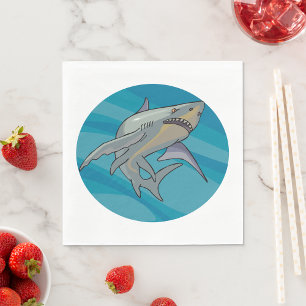 Guardanapo De Papel Great White Shark