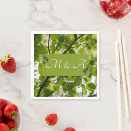 Guardanapo De Papel Green Deixa Casamento Cocktail Napkins