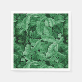 Guardanapo De Papel Green Leaves (por William Morris)