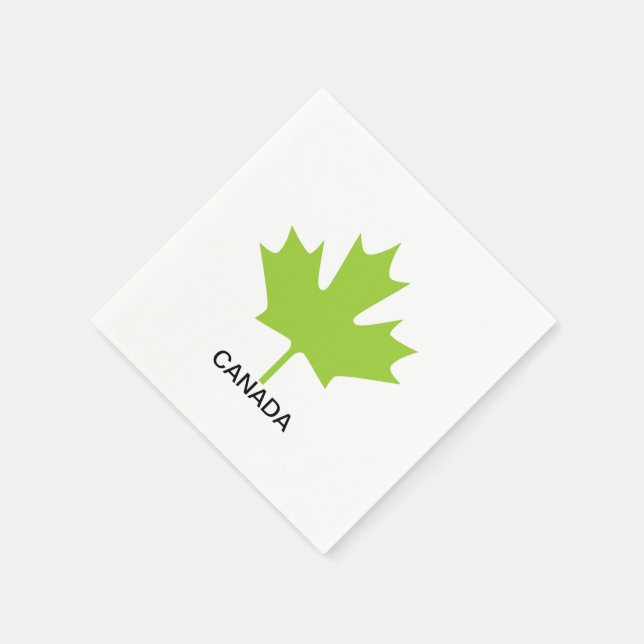 Guardanapo De Papel Green Maple Leaf Canada (Canto)
