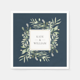 Guardanapo De Papel Greenerase deixa Dourado Casamento Azul no Mar Pro