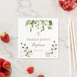 Guardanapo De Papel greenery Baptism